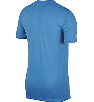 Nike Breathe Training - T-Shirt Fitness - Herren, Light Blue