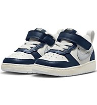 Nike Court Borough Low 2 - Sneakers - Kinder, White/Blue
