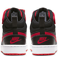 Nike Court Borough Mid 2 - Sneaker - Kinder, Black/Red