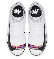 Nike CR7 SuperflyX 6 Academy TF Junior - scarpe da calcio per terreni duri- ragazzo, White/Black/Platinum