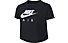 Nike Cropped Air Tee - T-Shirt - Mädchen, Black