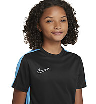 Nike Dri-FIT Academy - Fußballtrikot - Jungs, Black/Light Blue