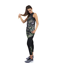Nike Dri-FIT Camo Training - top fitness - donna, Dark Green