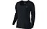 Nike Dri-FIT Contour Long Sleeve maglia running donna, Black/Reflective Silver