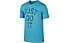 Nike Dri-FIT Cotton Knurling "Just Do It" T-Shirt, Blue Lagoon