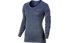 Nike Dri-FIT Knit W - langärmliges Runningshirt - Damen, Blue
