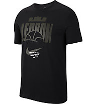 Nike Dri-FIT LeBron Basket - T-shirt basket - uomo, Black
