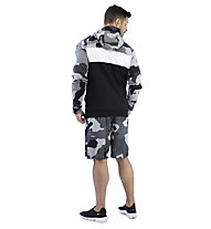 Nike Dri-FIT Hooded Training - felpa con cappuccio - uomo, Black/Grey/White
