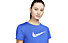 Nike Dri-FIT One Swoosh - maglia running - donna, Blue/White