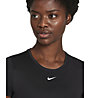 Nike Dri-FIT One W Slim Fit S - T-shirt fitness - donna, Black