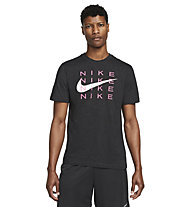 Nike Dri-FIT Slub Training - T-Shirt - Herren, Black