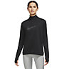 Nike Dri-FIT Swoosh 1/2-Zip - Laufsweatshirt - Damen, Black