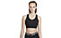 Nike Dri-FIT Swoosh Zip-Front - reggiseno sportivo - donna , Black