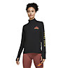 Nike Element Women's 1/2-Zip - Trailrunningshirt - Damen, Black