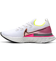 Nike React Infinity Run Flyknit - scarpe running neutre - donna, White/Pink