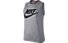 Nike Essential Tank - maglietta sportiva senza maniche - donna, Grey