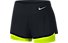 Nike Flex 2in1 Rival Short W - kurze Runninghose - Damen, Black/Yellow