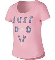 Nike NSW Scoop JDI Eye - Fitness T-Shirt - Mädchen, Pink
