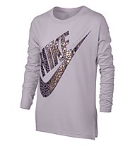 Nike Girls' Sportswear Top Longsleeve Shirt Fitness/Training Mädchen, Rose