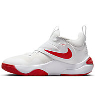Nike GS Team Hustle D 11 - scarpe da basket - ragazzo, White/Red