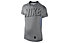 Nike Hypercool Fitted Shirt Jungen, Karbon Grey/Black