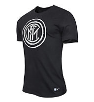 Nike Inter Mailand Crest T-Shirt, Black