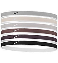 Nike Jacquard 2.0 x 6 - fasce per capelli, Grey/Brown/Black