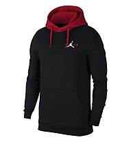 Nike Jordan Sportswear Jumpman Air Fleece - felpa con cappuccio - uomo, Black/Red
