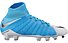 Nike JR Hypervenom Phantom 3 FD FG - scarpe da calcio bambino, Blue/White