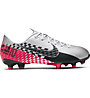 Nike JR Mercurial Vapor 13 Academy Neymar Jr. MG - scarpe da calcio multiterreno - ragazzo, Chrome/Black