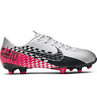 Nike JR Mercurial Vapor 13 Academy Neymar Jr. MG - scarpe da calcio multiterreno - ragazzo, Chrome/Black