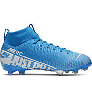 Nike JR Superfly 7 Academy FG/MG - scarpe da calcio multiterreno - bambino, Light Blue