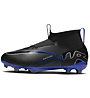 Nike Jr Zoom Mercurial Superfly 9 Academy FG/MG - scarpe da calcio multisuperfici - ragazzo, Black/Blue