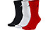 Nike Jordan Jumpman Crew 3 paia - calzini basket, Black/White/Red