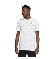 Nike Jumpman Men's Printed Crew - T-Shirt - Herren, White