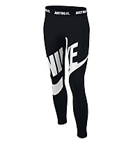 Nike Leg-a-see Futura GFX Tight Youth - pantaloni lunghi fitness ragazza, Black