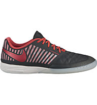 Nike LunarGato II IC - scarpa da calcio indoor, Black/Red/White