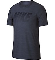 Nike Breathe Dry Graphic - T-shirt fitness - uomo, Light Carbon