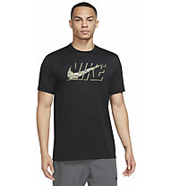 Nike M Nk Df Rlgd Camo - T-Shirt - Herren, Black