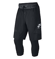 Nike International 2-in-1 Short - pantaloni fitness, Black