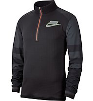 Nike Long-Sleeve Running - felpa running - uomo, Black