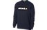 Nike Hybrid Crewneck Fleece - Sweatshirt - Herren, Obsidian