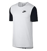 Nike Sportswear Tee Advance - T-shirt fitness - uomo, White/Black