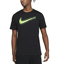 Nike M NSW Swoosh 12 Month - T-shirt - Herren, Black/Green