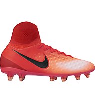 Nike Magista Obra II FG Jr - scarpe da calcio per terreni compatti - bambino, Red