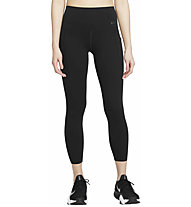 Nike Medium Support 7/8 W - pantaloni fitness - donna, Black