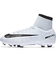 Nike Mercurial Victory VI Dynamic Fit CR7 FG - scarpe da calcio per terreni compatti - bambino, Light Blue