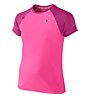 Nike Miler SS Crew T-Shirt Mädchen, Pink Pow/Rosa