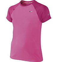 Nike Miler SS Crew T-Shirt Mädchen, Pink Pow/Rosa