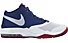 Nike Air Max Emergent - scarpe da basket, White/Blue